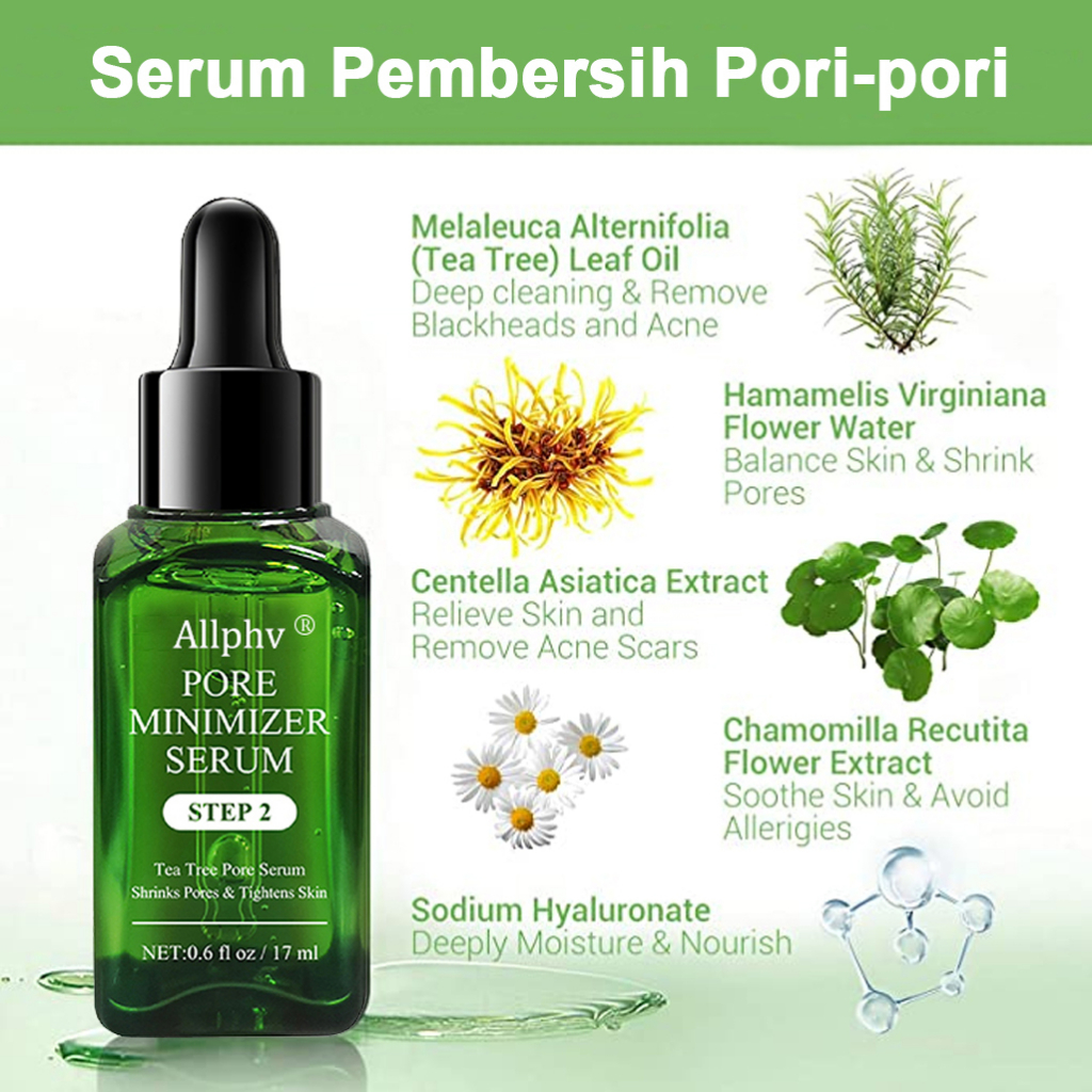 BREYLEE Step 2Pore Serum Wajah Pengecil Pori-pori skincare(17ml)