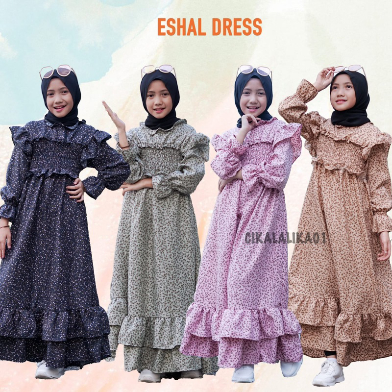 Dress eshal syakila tanpa hijab