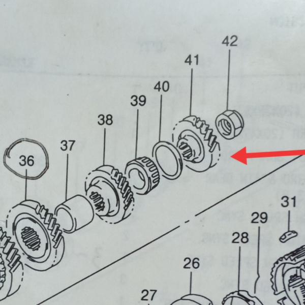 Gigi 5 counter shaft Baleno Limited