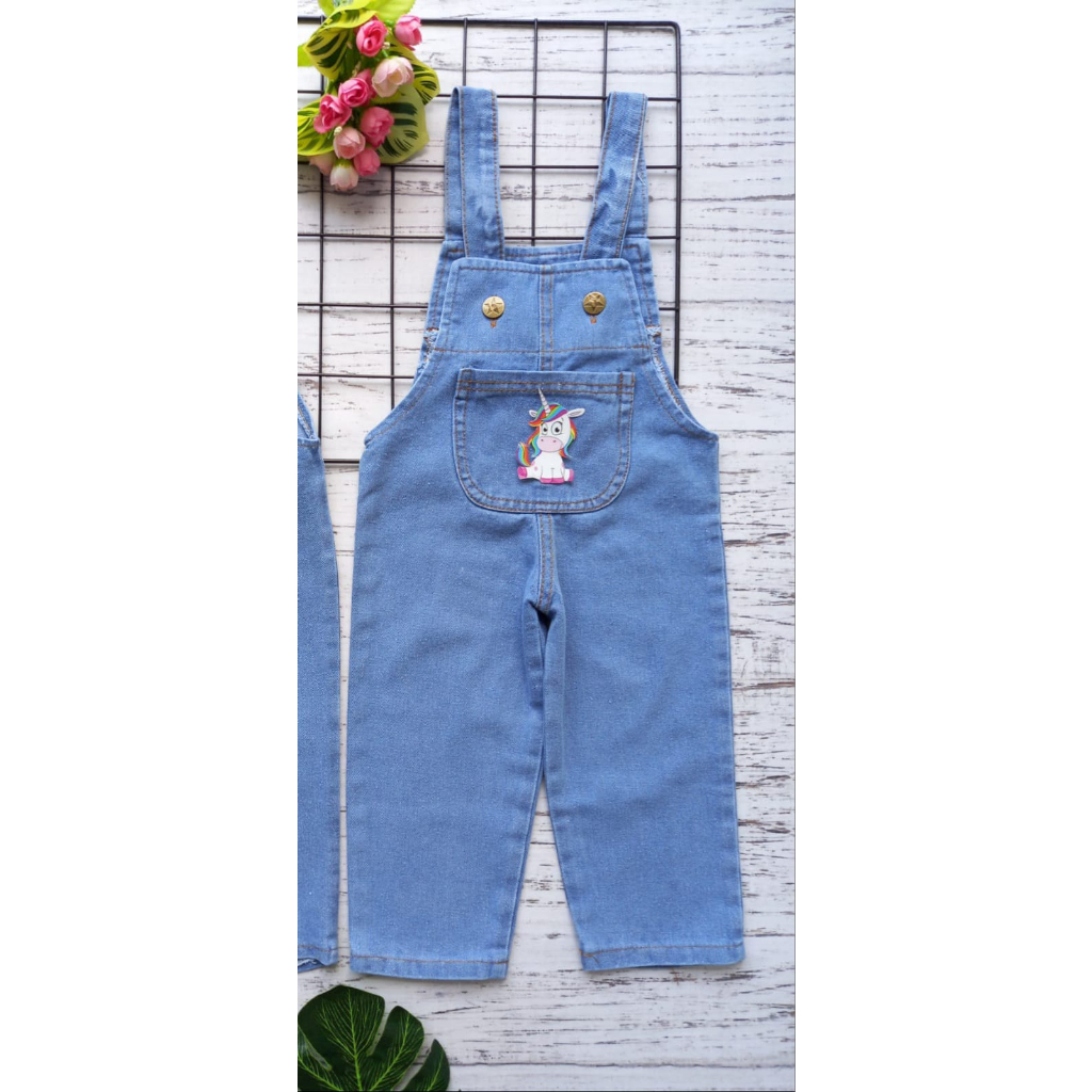 OVERALL JEANS PANJANG ANAK/ OVERALL KARAKTER ANAK / OVERALL ANAK