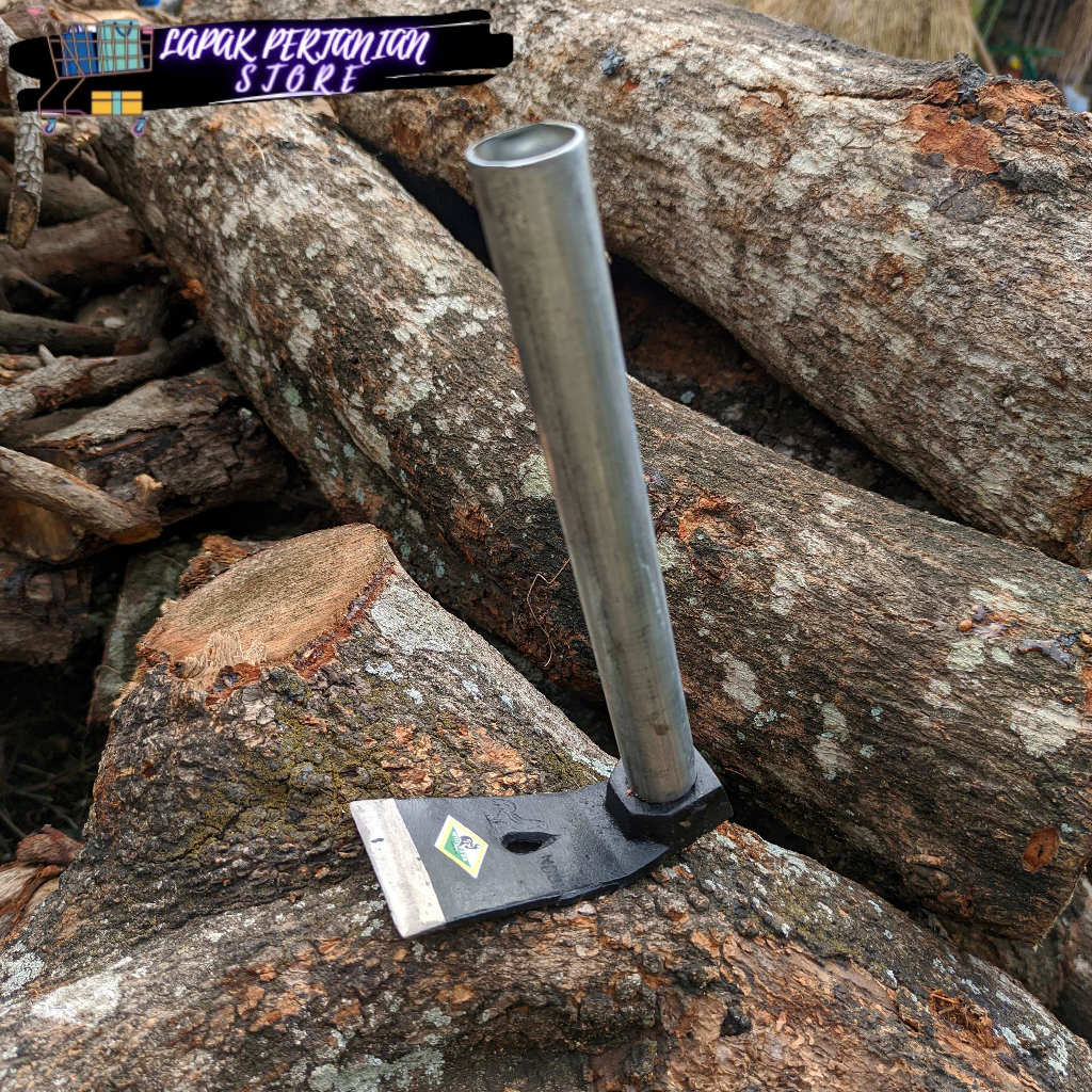 Petel Cor Siap Pakai Gagang Besi Cap Ayam Jago - Petel Rimbas Kayu Pohon - Gatul Rumput - Cangkul Ta