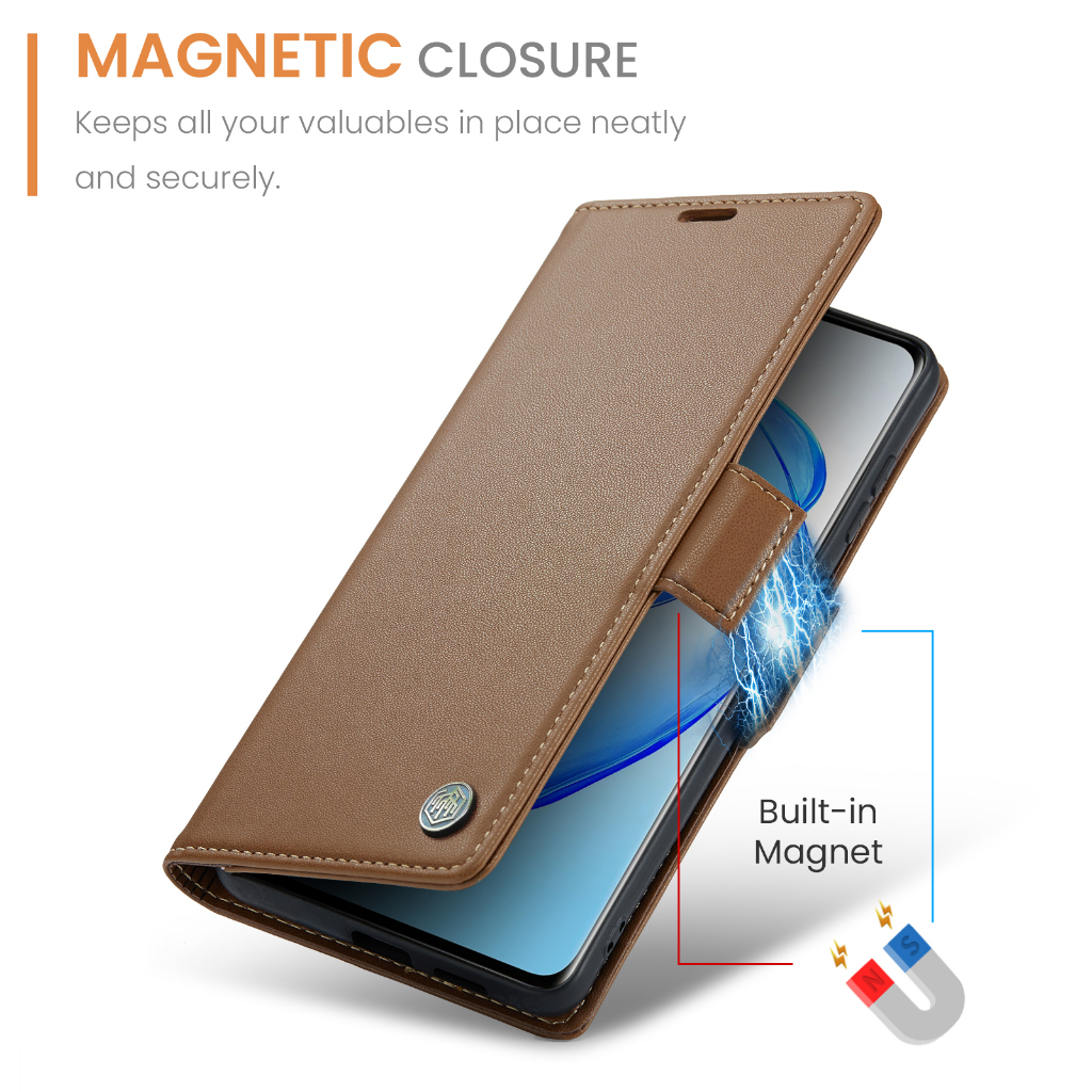 Lambskin PU Leather Case Flip RFID Myroots For Vivo 11 Pro 5g Soft TPU Shockproof Phone Cover Case