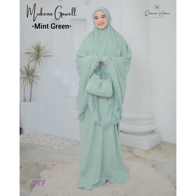 Mukena Dalanova Gowell Mint Green
