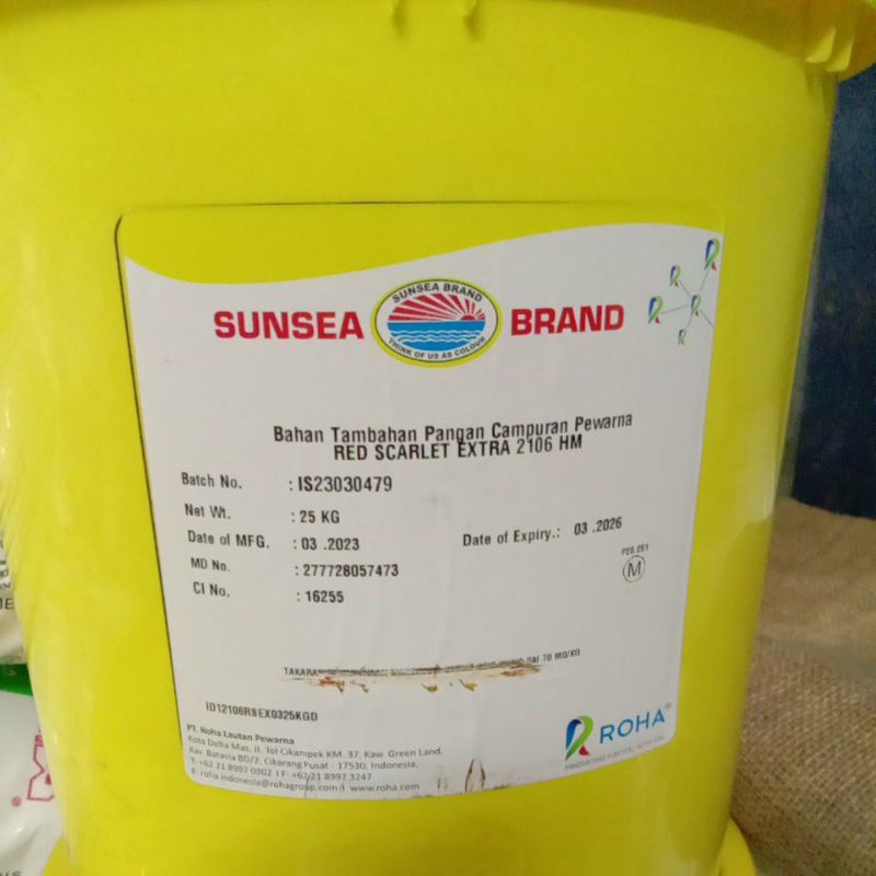 

Pewarna Red Scarlett paket 10kg