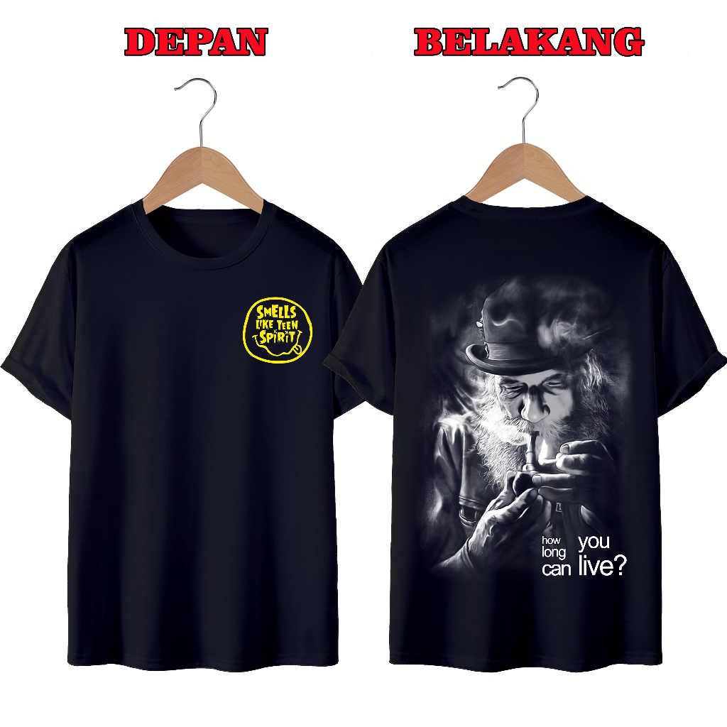 KAOS DISTRO UNISEX PRIA DAN WANITA TERBARU, YOU LIVE