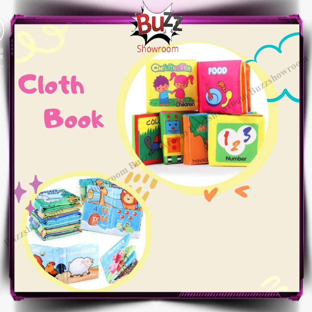 Cloth Book Buku Kain Edukasi Anak Bayi Soft Pillow Book Baby Book