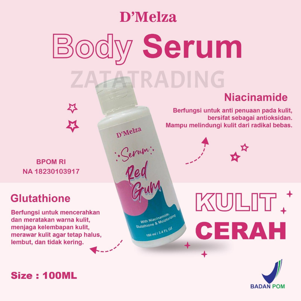 D'Melza Body Serum 100ml (BPOM)