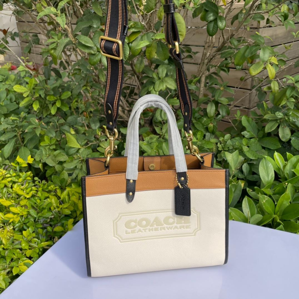 COACH C0777 C2004 Field30 color combination full leather Tote Tote head lychee grain cowhide, soft and textured, handmade exquisite, with dust bag