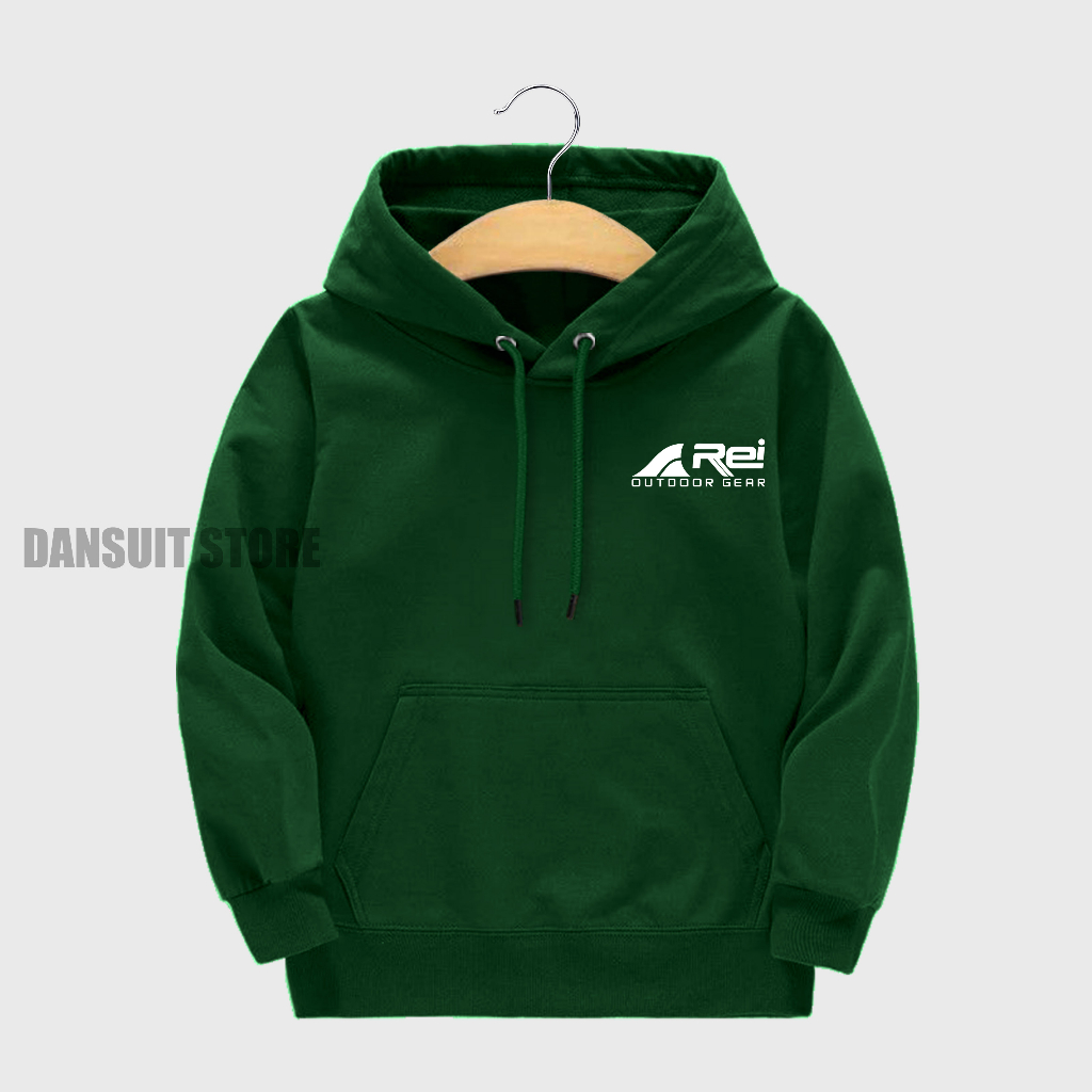 Sweater Hoodie Anak Laki-laki/Perempuan Usia 4-13 Tahun Hoodie Anak Sablon Motif Logo A Rei Bahan Tebal Premium