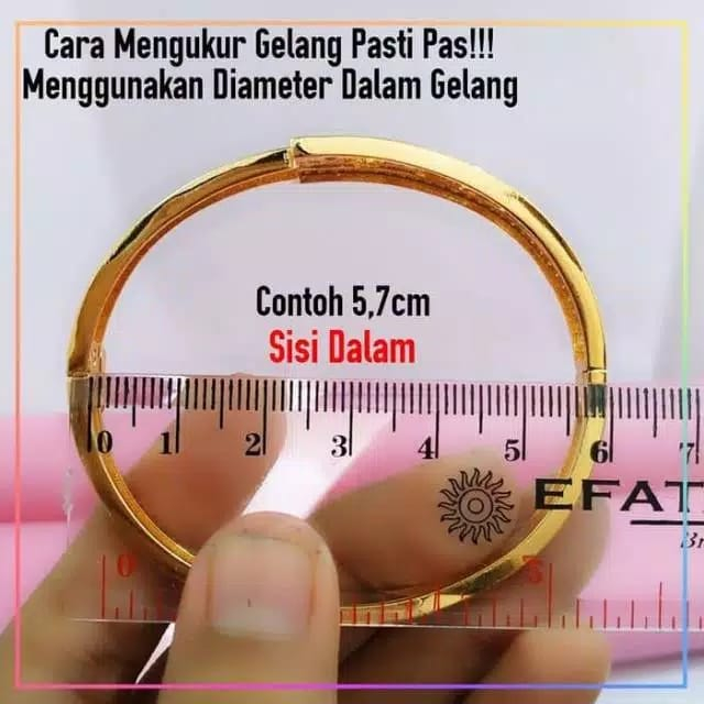 Gelang titanium/stainless steel isi 3pcs Gelang Premium Polos Warna Gold dan Silver Perhiasan Wanita Anti Karat GT 362