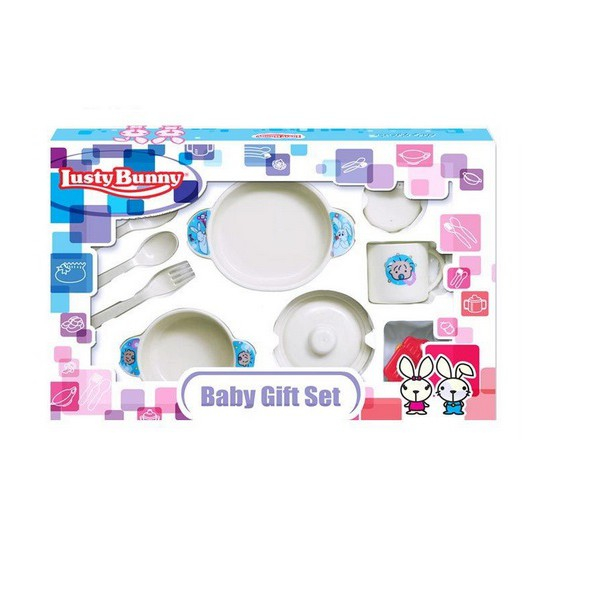 LustyBunny Feeding Set Perlengkapan Makan Bayi LB1867/ Set Peralatan Makan Bayi /Lusty Bunny Peralatan Makan Bayi