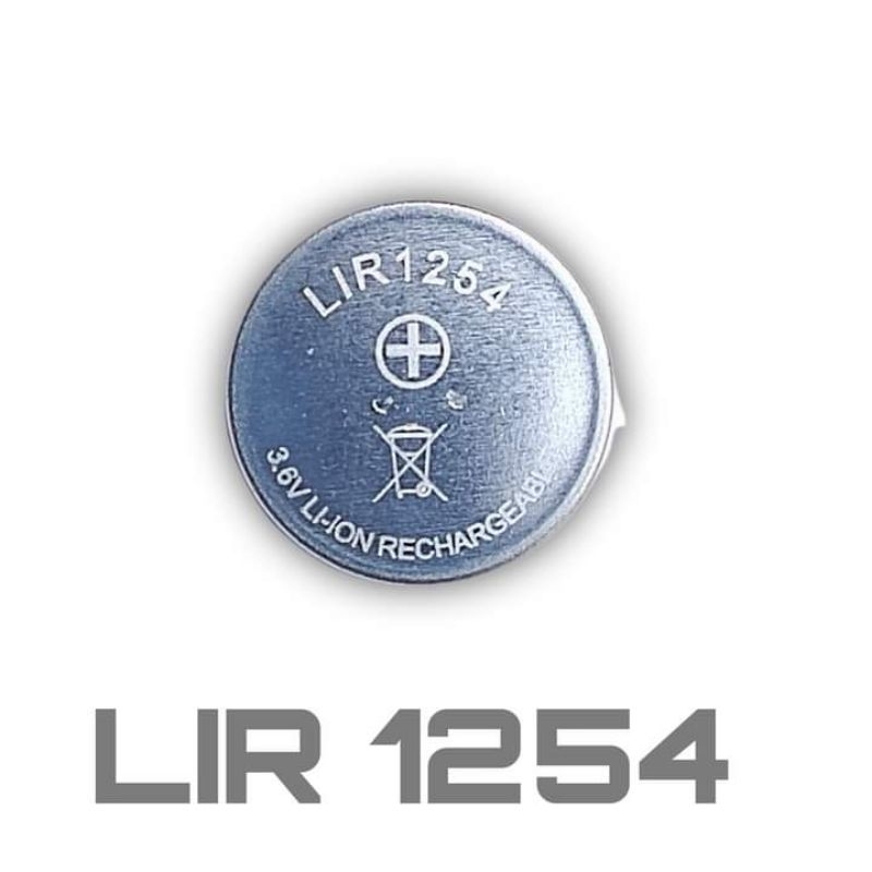 BATTERY LIR 1254 LIR1254 RECHARGEABLEEARPHONE WIRELESS BLUETOOTH