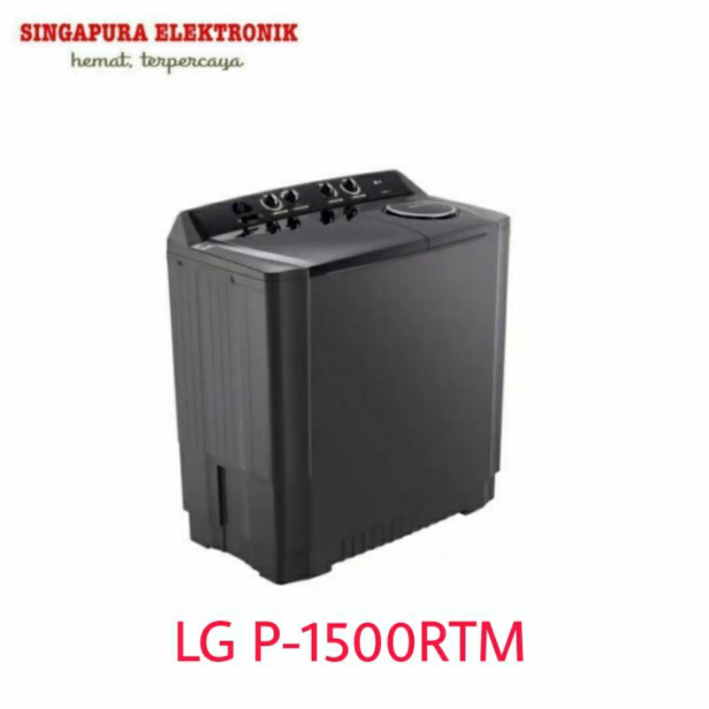 LG Mesin Cuci 2 Tabung 15kg P-1500RTM