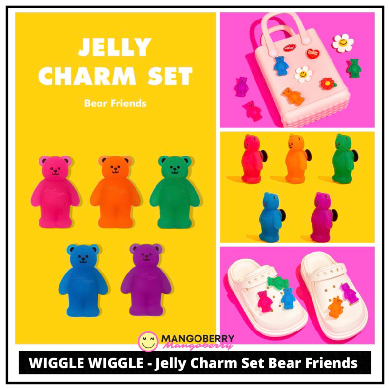 WIGGLE WIGGLE - Jelly Charm Set BEAR FRIENDS