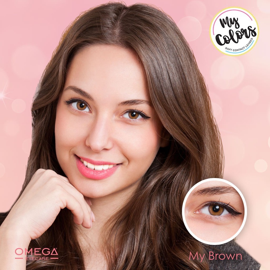 PAKET SOFTLENS MY COLORS BY OMEGA 15MM + CAIRAN X2 60ML + PINSET + FREE LENCASE