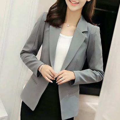 Best Seller Jas Kantor Wanita Korea Premium Blazer Cewek Pakaian Meeting Pakaian Sidang Skripsi Cewe