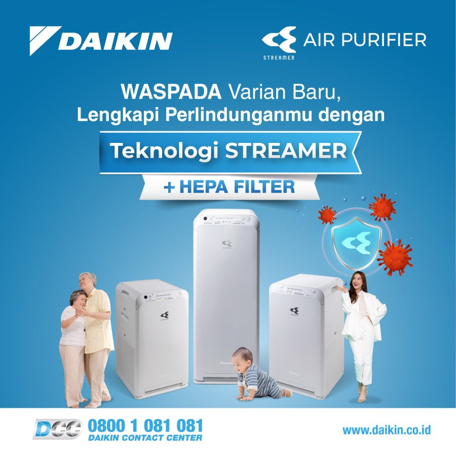 DAIKIN AIR PURIFIER MC30VVM MC30 PEMBERSIH UDARA HEPA FILTER