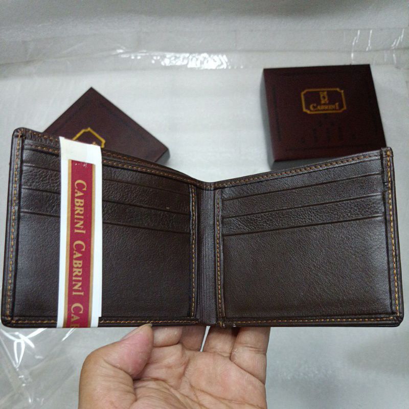 Dompet Pria 3 Dimensi CABRINI 9-18 || Dompet Kulit Pria 3 in 1 Cabrini Polos Lembut