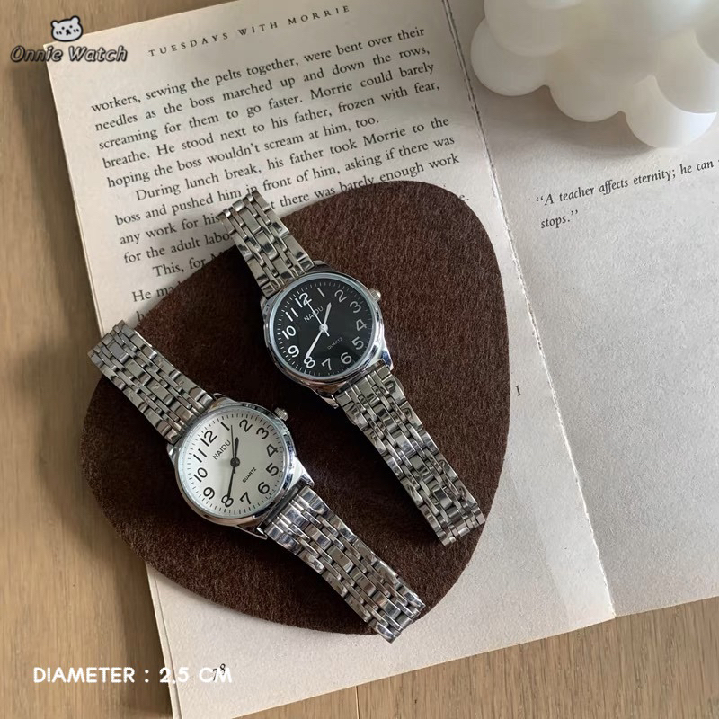 ONNIE Jam Tangan Wanita Naidu Model Bulat Circle Terbaru Analog Style KY-NA22