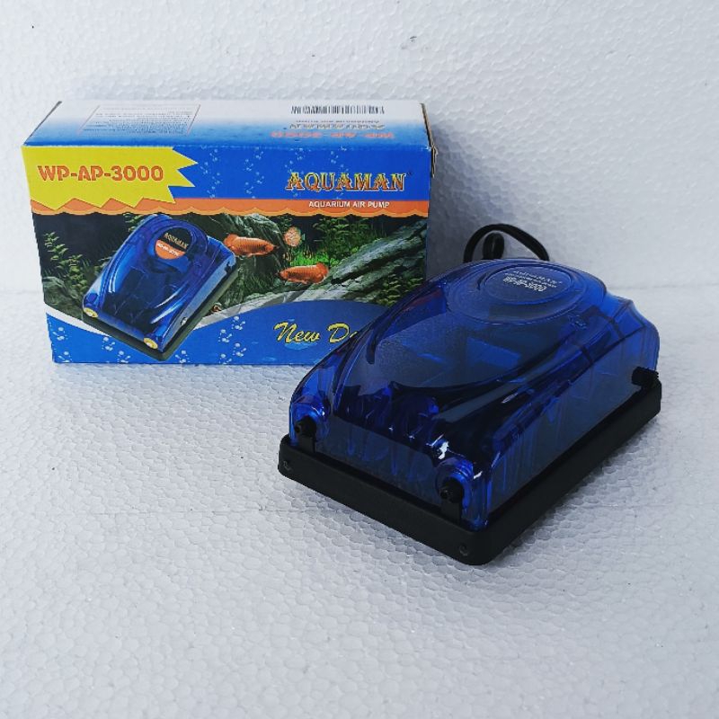 AQUAMAN WP AP 3000 mesin pompa gelembung udara aerator aquarium airpump 2 lubang air pump kolam akuarium