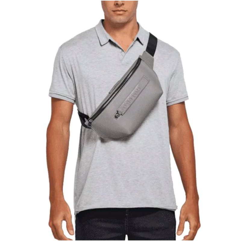 Gobelini Mens Bernard Bum Bag Steeple Grey (Leather)