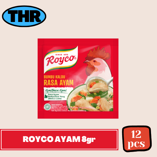 

Royco Ayam 8gr Sachet 1 Renceng isi 12pcs