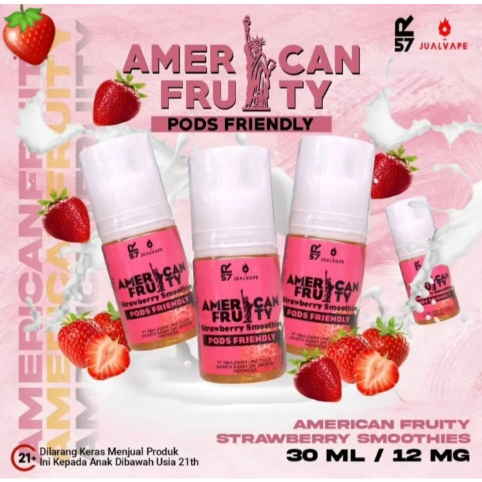 PODS AMERICAN FRUITY STRAWBERRY SMOOTHIES 30ML PODS FRIEDNLY AUTHENTIC