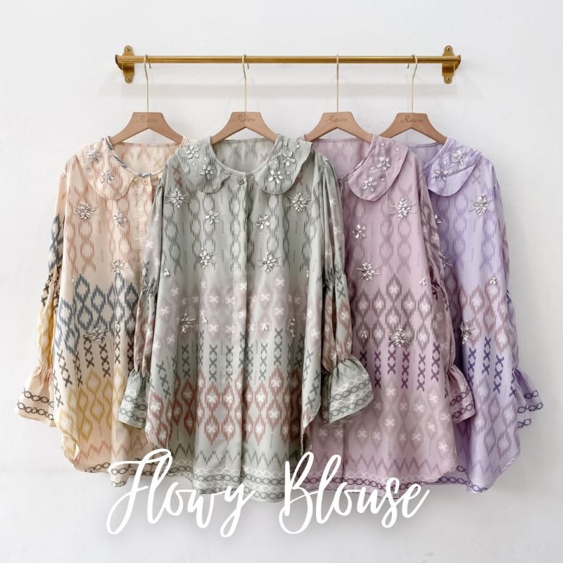 FLOWY BLOUSE | SHIRT KEMEJA ATASAN WANITA PAKAIAN CEWE IMPORT