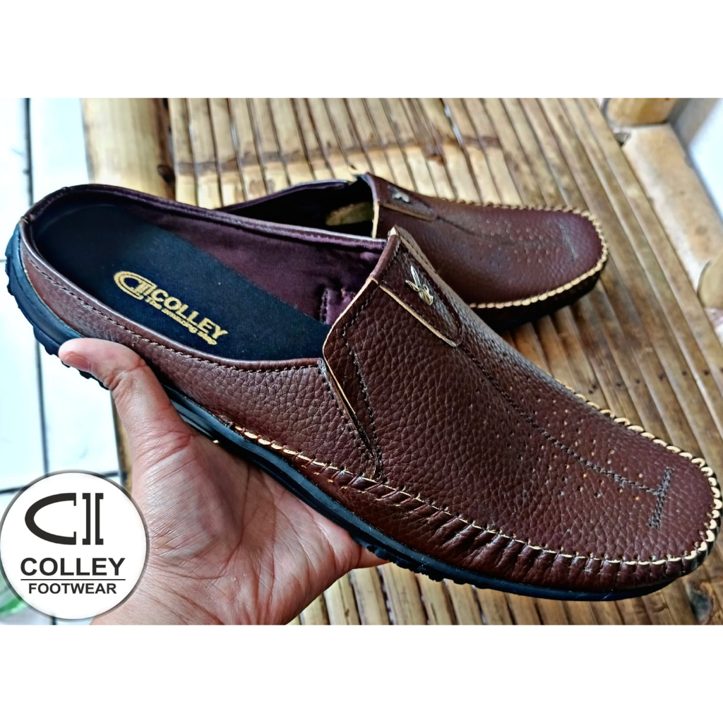 Sepatu Kulit Bustong Pria / Loafer / Casual / Leather Shoes CLY-PBB-002 Cokelat