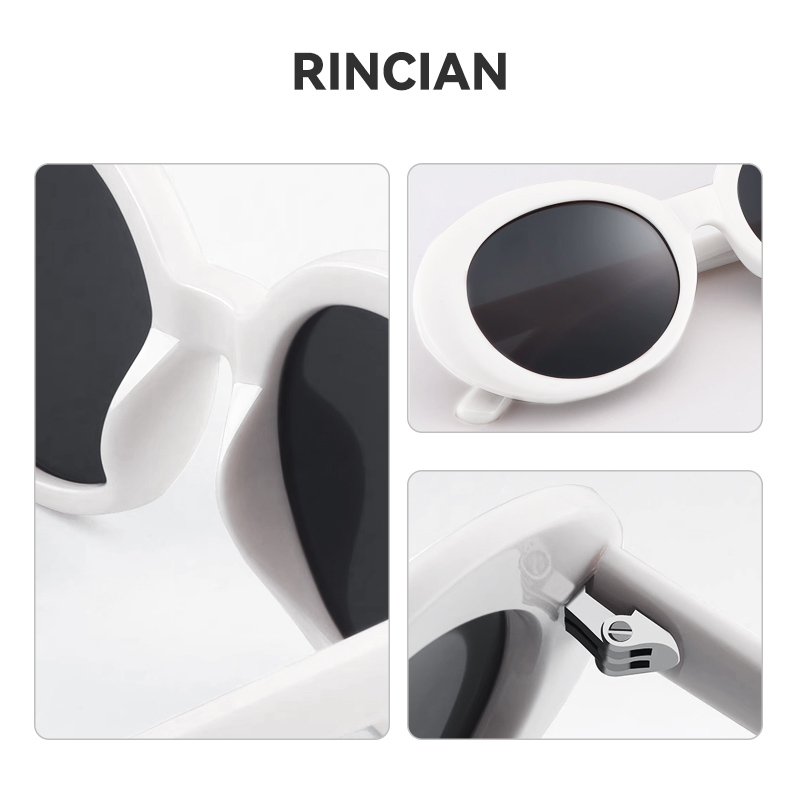 Sunglasses Trendy Kacamata Hitam Bentuk Oval Kekinian Pria dan Wanita Fashion Import