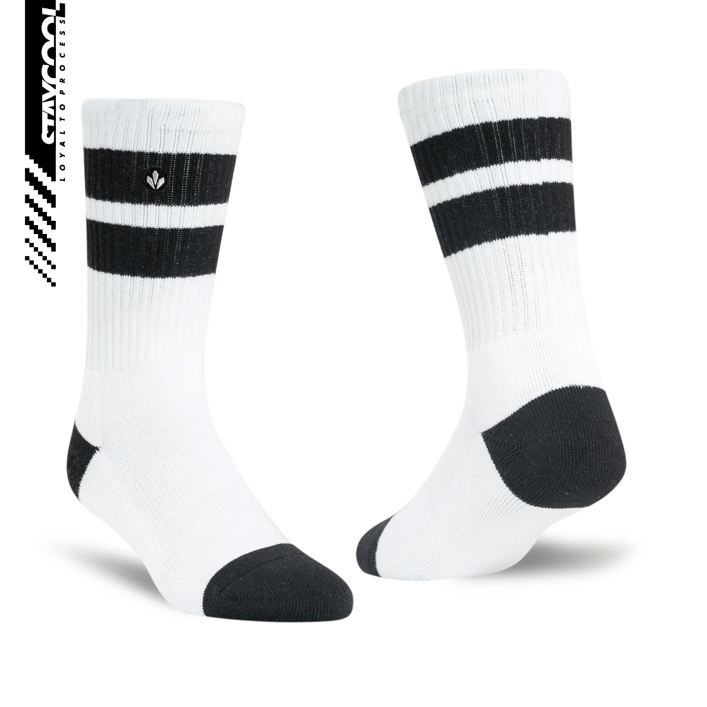 StayCool Socks Kaos Kaki Fashion Basic Classic White