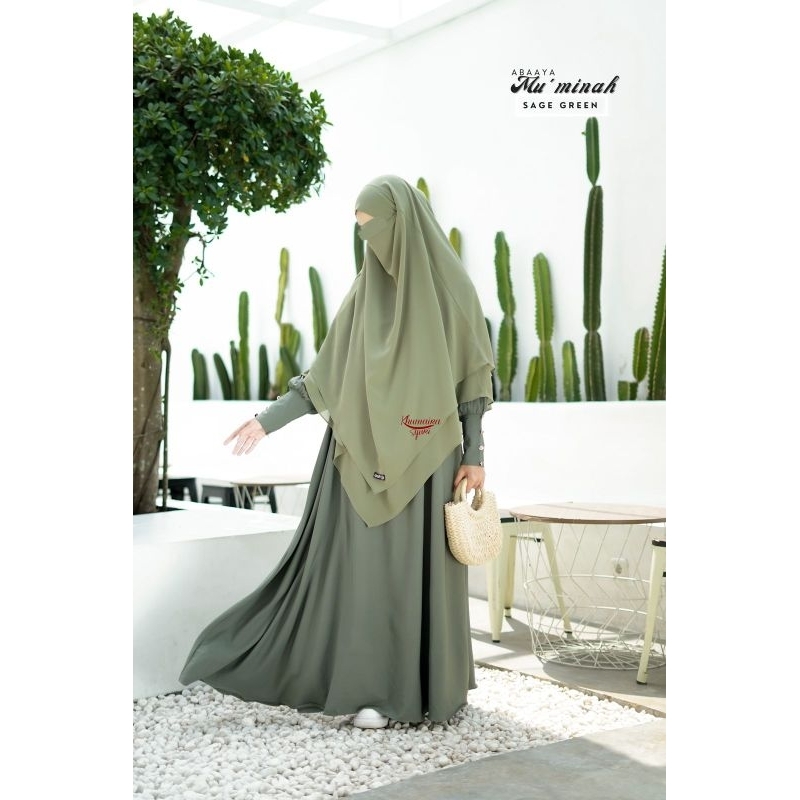 Abaya Al mu'min by Khumaira syari | Abaya Mu'minah Zipper