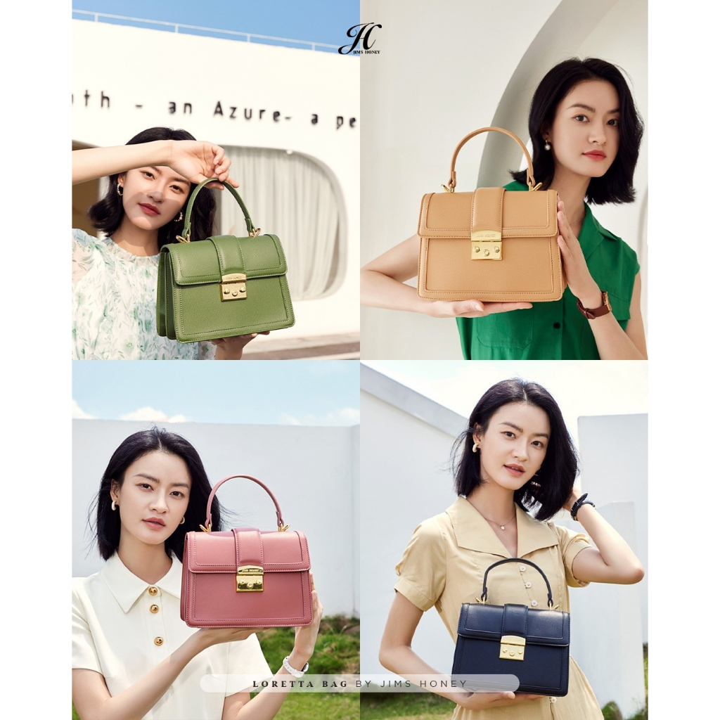 LORETTA Bag Jimshoney  Tas Selempang Wanita Sling Bag Top Handle Import Simple Original Jims Honey Fashion Trendy Korea