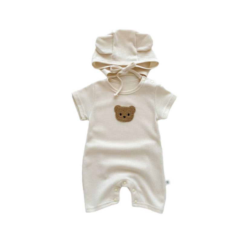 BABY K2 - jumper bear 3d  + topi 2 warna( TIDAK INCLUDE BONEKA )kode 00351