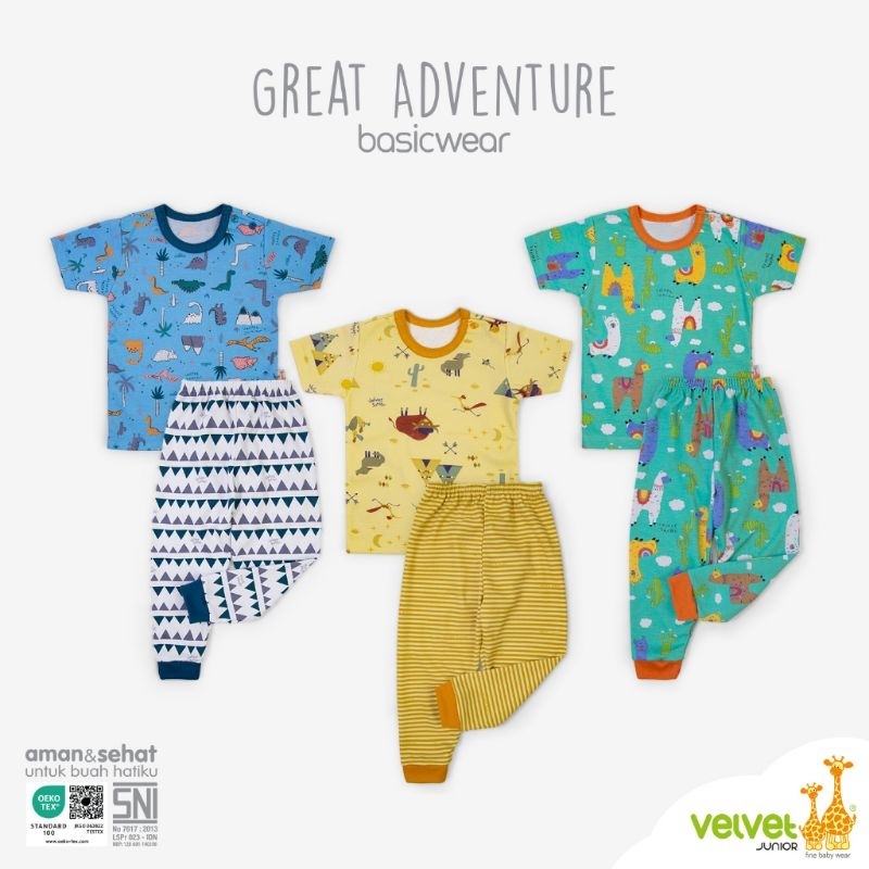 VELVET JUNIOR - SETELAN PENDEK CELANA PANJANG - BAJU ANAK - BAJU BAYI - SET BAJU ANAK