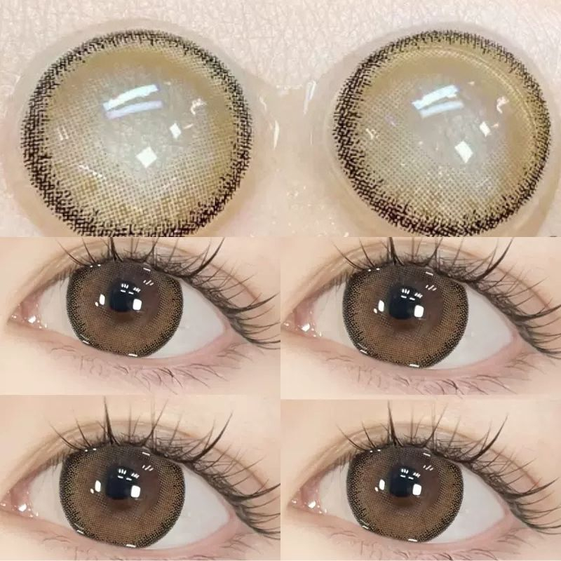 [✅COD] MYSTICEYES SOFTLENS STAR ORBIT SERIES GOLDEN YELLOW 14.5MM  NORMAL LENS BIG EYES