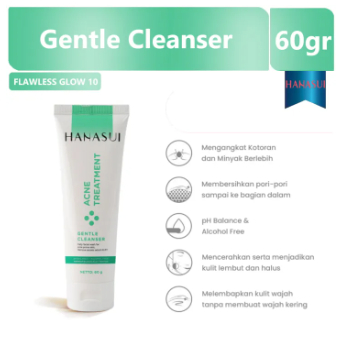 Hanasui Acne Treatment Gentle Cleanser 60gr