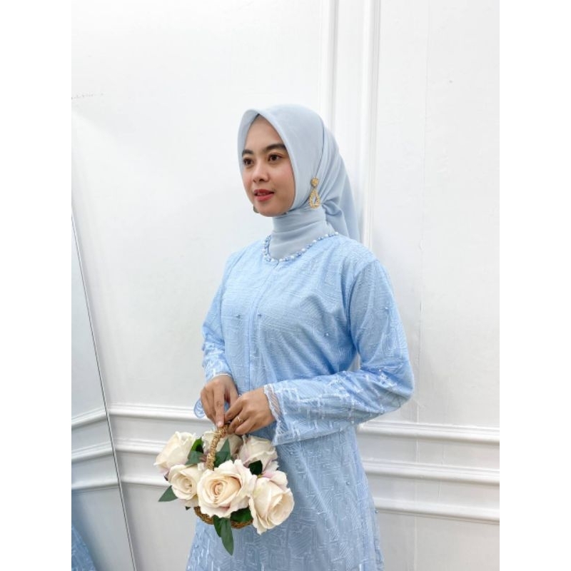 PB Prilly Busana - MARISA DRESS MALAYSIA TILE BORDIR - GAMIS PESTA - GAMIS BRUKAT - GAMIS PESTA