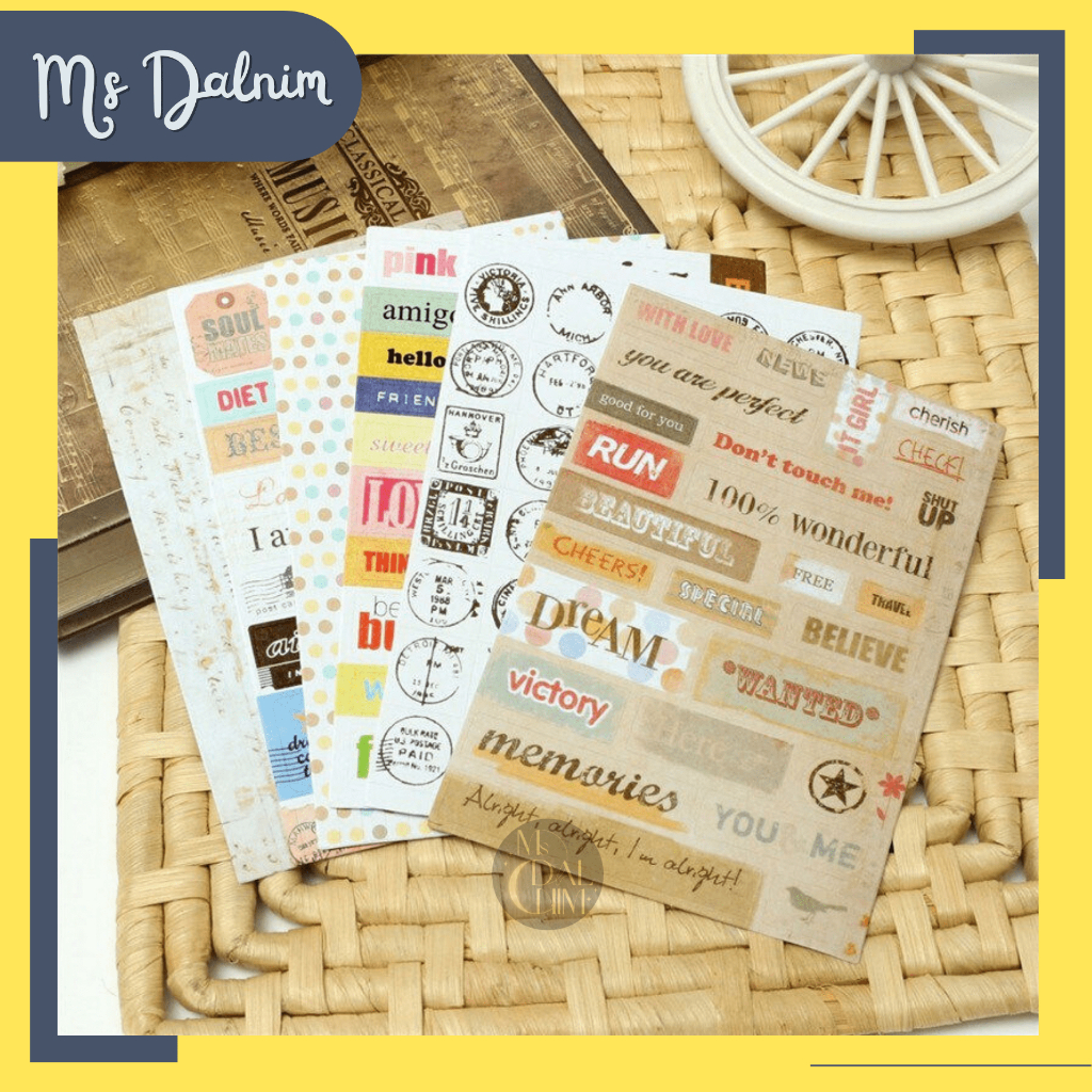 

Stiker Journal Jurnal Set 6 Lembar Pack Lengkap Tema Vintage Retro Eropa Paris Lucu Cutting Kisscut Korea Isi Banyak Cute Deco Sticker Dekorasi Diary Dekor Scrapbook Planner DIY [ST170]