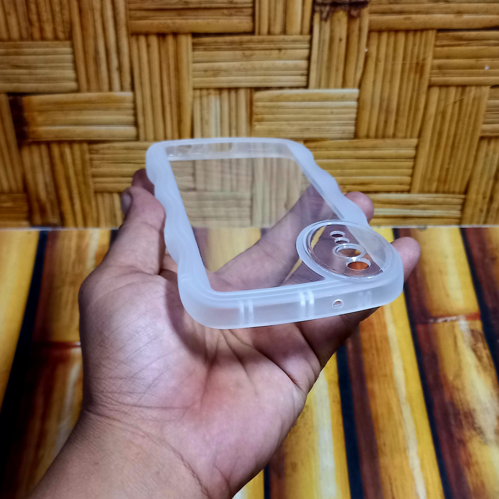 Case Vivo 1907 Softcase Gelombang Transparan Vivo s1