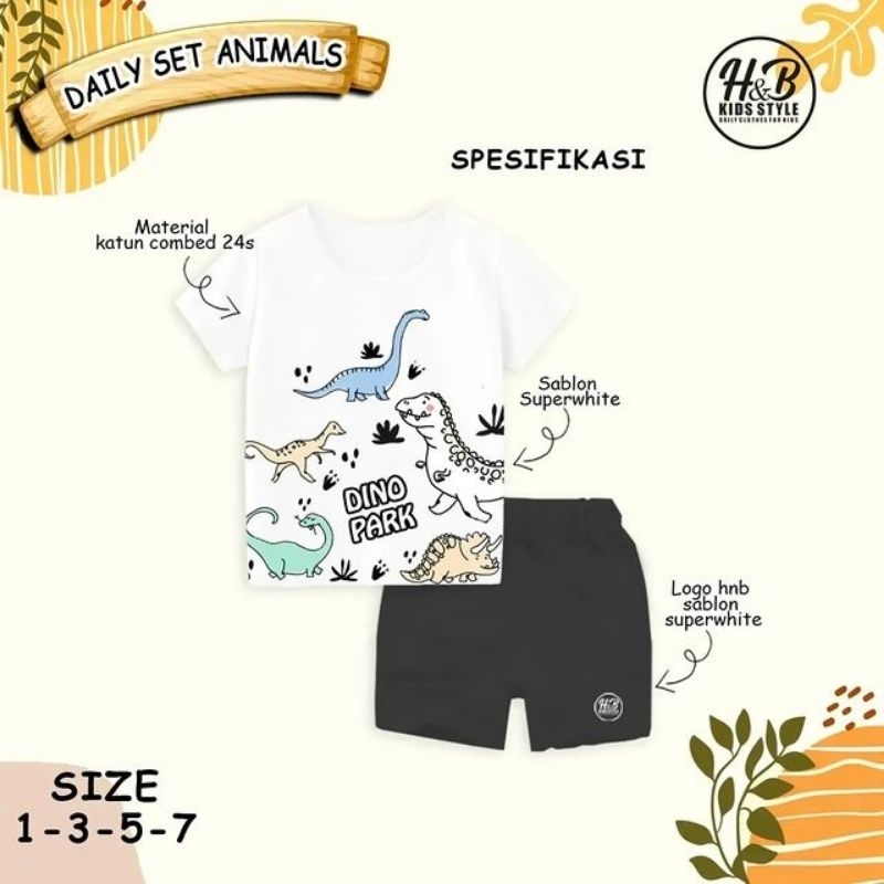 SETELAN DAILY ANIMAL BY H&amp;B