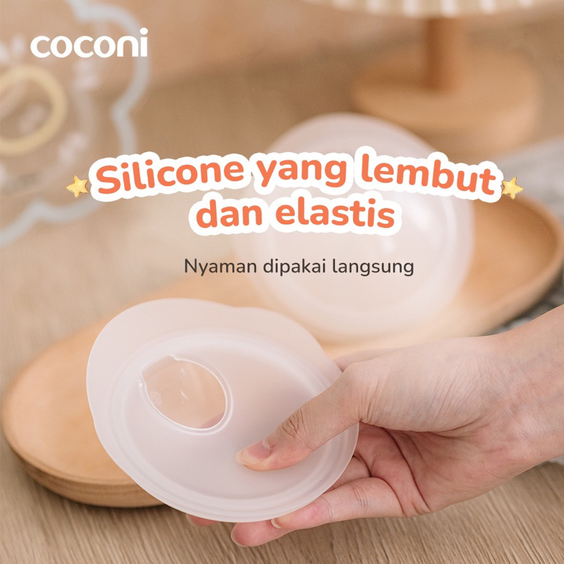 Coconi Silicone Breastmilk Shell isi 2 pcs / Wadah Penampung ASI Rembes