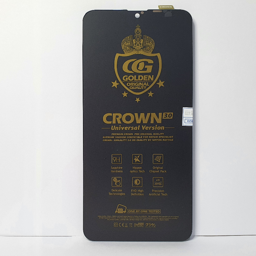 LCD TOUCHSCREEN SAMSUNG A107 (A10S) FULL SET CROWN SUPER BLACK