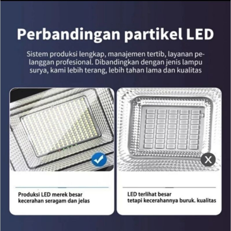Lampu tenaga surya matahari 500w lampu terang cahaya waterproof lampu pasang samping rumah