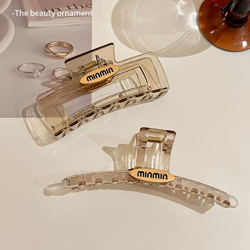 Little Daisy | MIU MIU Trans Hair Claw Elegant / Korean Premium Hair Claw / Jepit Rambut Korea / Jepitan Jedai Rambut Wanita Premium Import