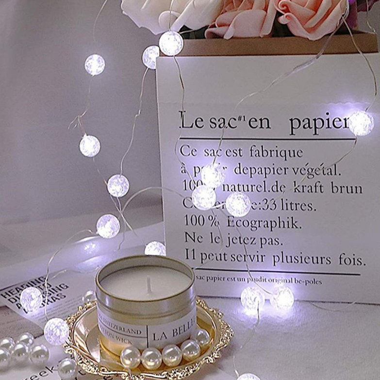 Tumblr Lampu Bola Kawat Mini 1 2 3 Meter Lampu Hias Bulat Dekorasi Bucket Gift Box Bunga Balon Fairy Light Led Bulat Murah Import