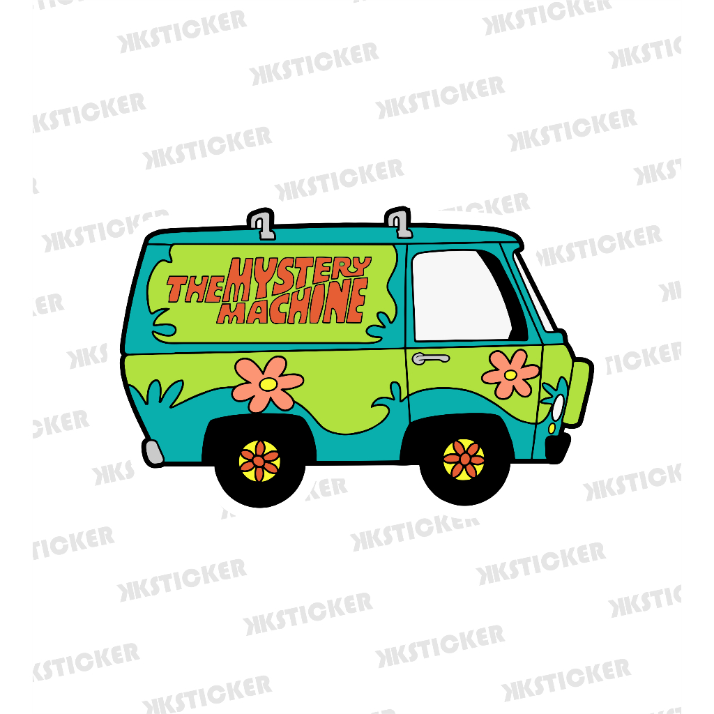 

Sticker Mystery Machine - Scooby Doo | Stiker Vinyl Anti air + Laminasi