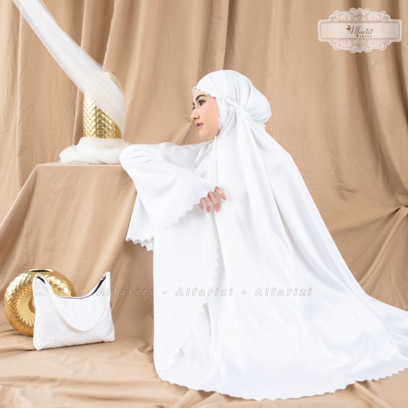 Mukena Dewasa Daily 2in1 Sutra Silk Lasercut Premium