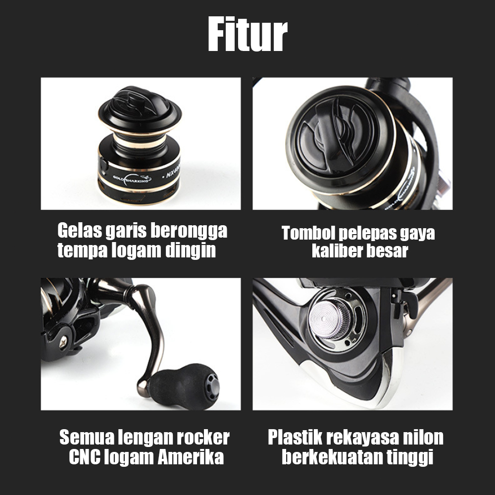 HOT PRODUCT REEL PANCING METAL NX2000 - NX7000 / GULUNGAN MEMANCING METAL KECEPATAN TINGGI / REEL