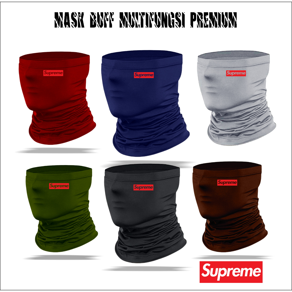 Buff Bandana Masker Pengendara Motor Multifungsi Supreme